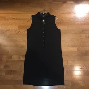 Kenneth Cole Long Black Sleeveless Shirt